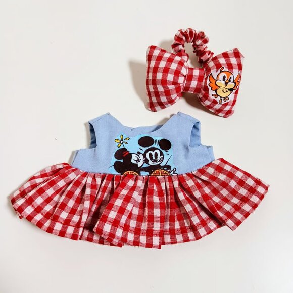 Custom Disney Mickey and Minnie Runaway Railway Dress and Bow - Picture 5 of 6
